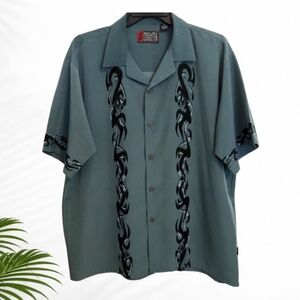 Pineapple Connection Mystic Origins Tribal Button Up Shirt XL